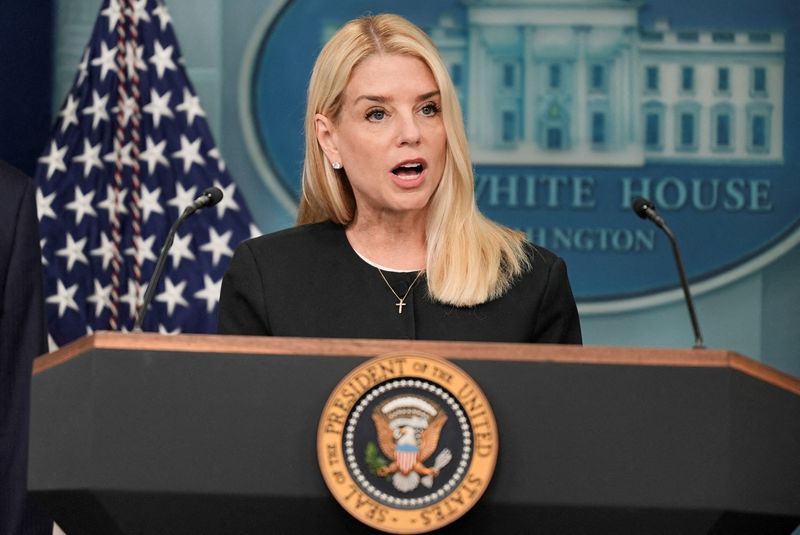 Bondi fires Justice Department employee for gesturing at National Guard