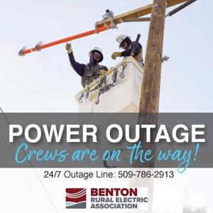 West Richland power outage affects dozens of homes