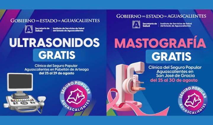 Seguro Popular Aguascalientes Ofrece Mastografías y Ultrasonidos Gratis en Municipios del Estado