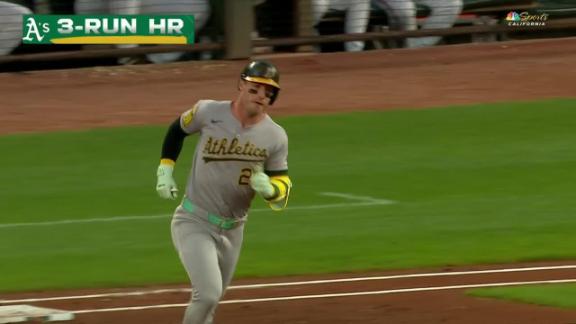 Shea Langeliers and Brent Rooker power the Athletics to an 11
