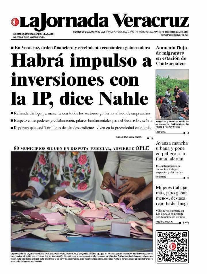 Portada del 29 de agosto de 2025