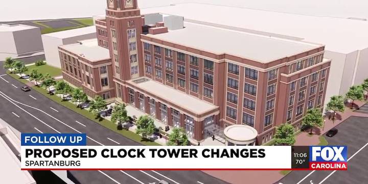 City manager discusses proposed clock tower changes in Spartanburg