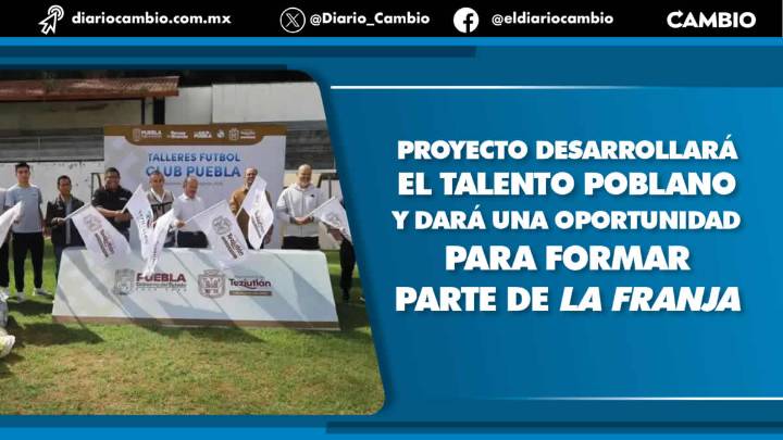 Niños y jóvenes de Teziutlán ya entrenan en la primera Escuela de Fútbol del Club Puebla