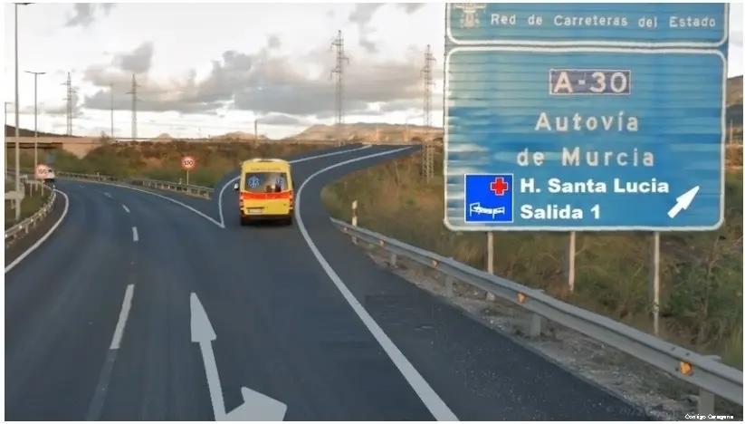 Piden la construcción de una salida directa desde la Autovía A-30 hacia el Hospital de Santa Lucía