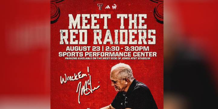 Meet the Red Raiders set for Saturday, Aug. 23
