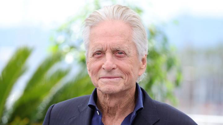 Michael Douglas' son Dylan towers over famous dad as they celebrate big news