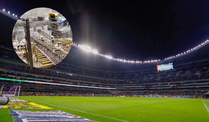 ¿Estará listo para el Mundial? Filtran imágenes del Estadio Azteca y así va su remodelación