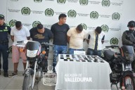 Capturados cinco hombres por los delitos de hurto calificado y agravado, fabricación, tráfico y porte ilegal en Valledupar
