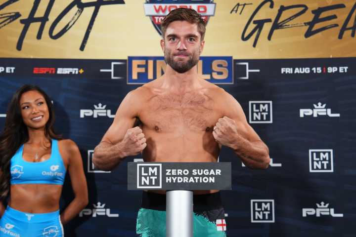 Alfie Davis pulls off massive upset to win the PFL Lightweight World Tournament