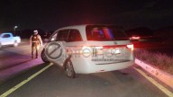 Accidente entre dos camionetas en Cuauhtémoc deja solo daños materiales