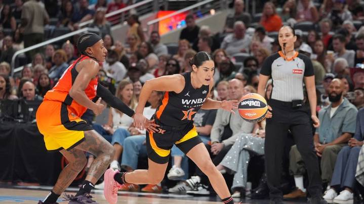 Kelsey Plum says she was joking about Caitlin Clark's team at All