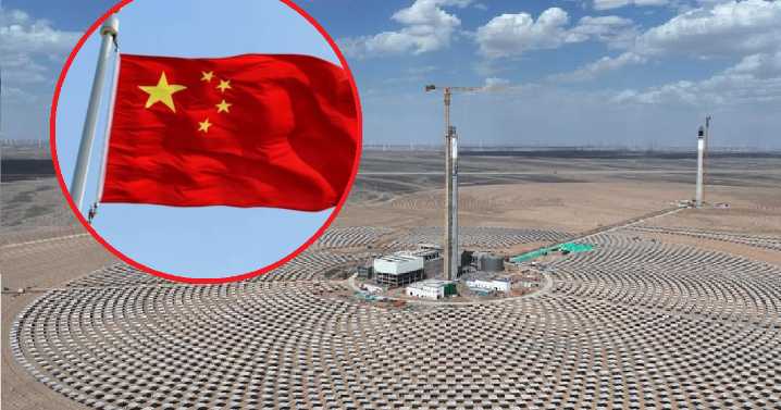 Proyecto Guazhou: Así es la primera planta termosolar de doble torre del mundo en China