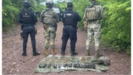 Marina y fuerzas federales aseguran material explosivo en Concordia