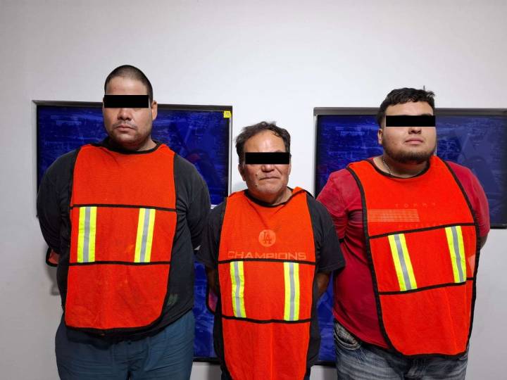 Detienen a presuntos asaltantes de bancos tras operativo en Parque Industrial