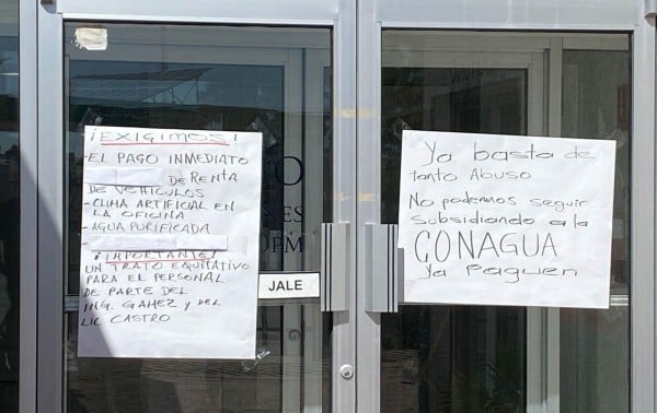 Protestan de nuevo empleados de Conagua