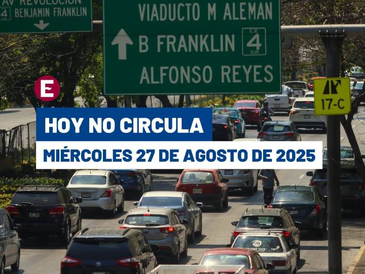 Coches con estas placas deben descansar el miércoles en CDMX y Edomex