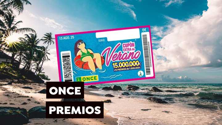 Premios del Sorteo Extraordinario de Verano de la ONCE del viernes 15 de agosto
