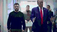 El presidente de Ucrania Volodímir Zelenski llega a Washington, EEUU para su reunión con Donald Trump