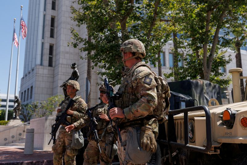 California says Trump sent military to 'silence' LA protests