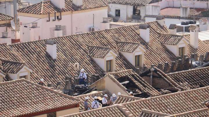 El Cabildo trabaja ya para reconstruir la Mezquita-Catedral de Córdoba tras el incendio