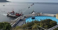 Live: Mystery as Rolls-Royce is lowered into Tinside lido