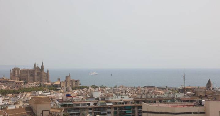 El humo de los incendios que abrasan a la Península llega a Mallorca