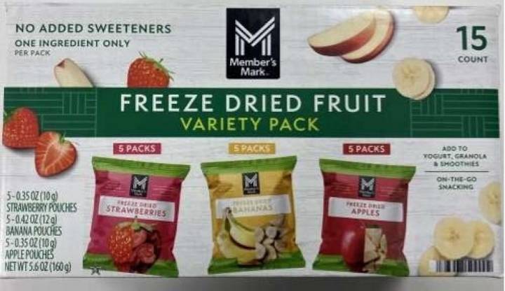 Freeze dried fruit sold at Sam’s Club recalled for listeria risk