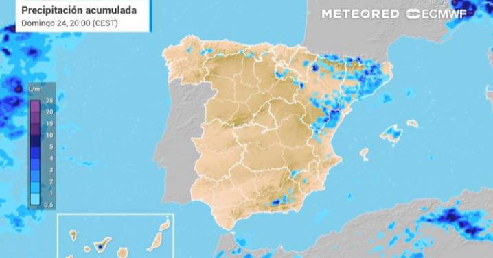 La Aemet revela qué zonas podrían sufrir precipitaciones este domingo debido a una dana