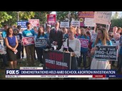 Demonstrations held amid allegations of Fairfax County staff paying for student's abortions