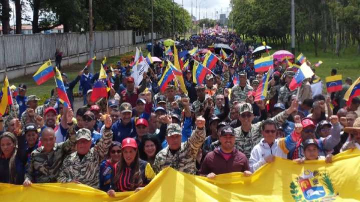 Trabajadores de la CVG y empresas básicas se movilizaron en defensa de la nación