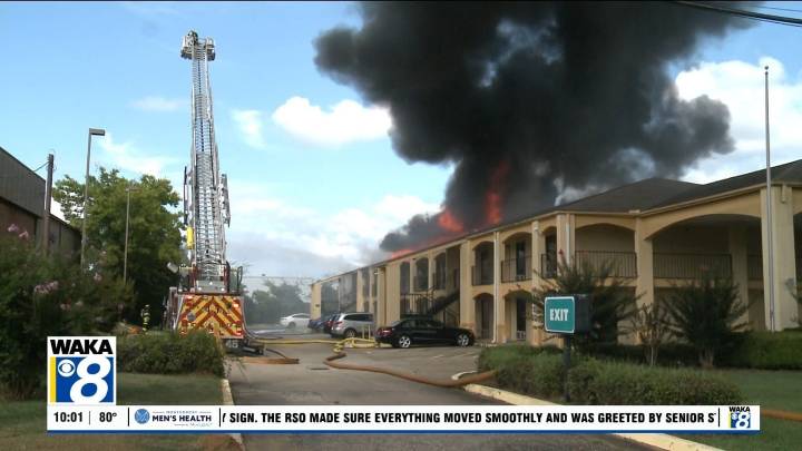 Firefighters respond to hotel fire in Montgomery