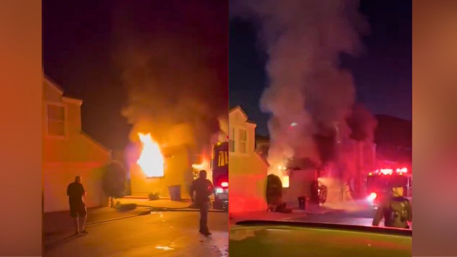 ‘The house is on fire!’ Lake Forest family escapes flames with their dog