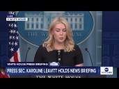 LIVE: White House press briefing