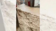 Una fuerte tormenta inunda el pueblo zaragozano de Bardallur