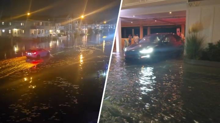 Hurricane Erin pulls away after flooding at the Jersey Shore