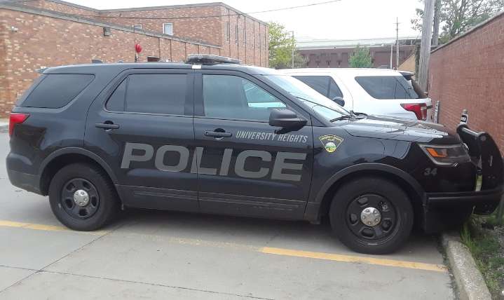 Drunk driver arrested as his car’s rear tires are suspended in air over parking lot barrier: University Heights police blotter