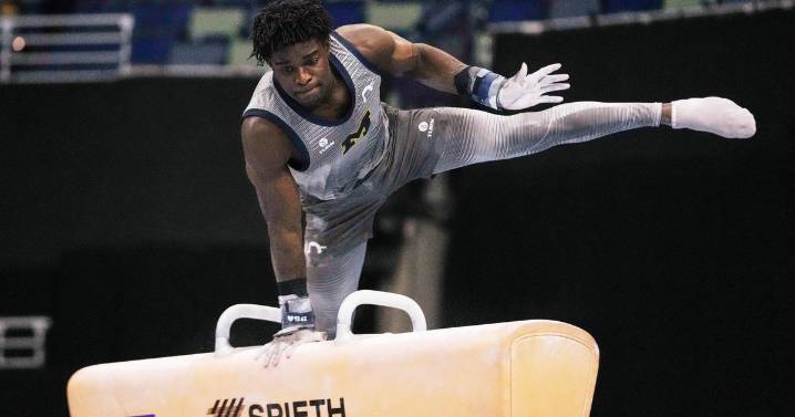 Frederick Richard loses points at U.S. Gymnastics Championships to make a point about uniforms