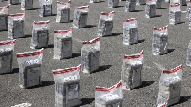 Guatemala captura a cinco mexicanos y un salvadoreño con 1.500 paquetes de cocaína
