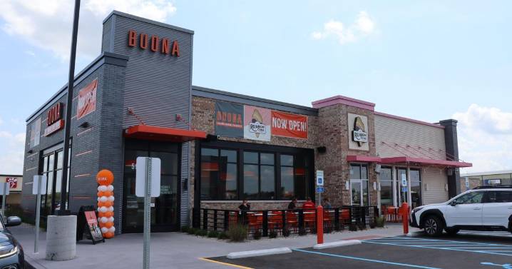 Buona Beef, Original Rainbow Cone open in Region