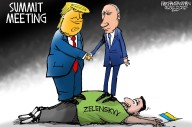 Editorial cartoons for Aug. 17, 2025: Trump-Putin summit, D.C. takeover, Gerrymander tit