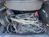 Arrestado un hombre de 39 años por once robos de cable de cobre en Teruel