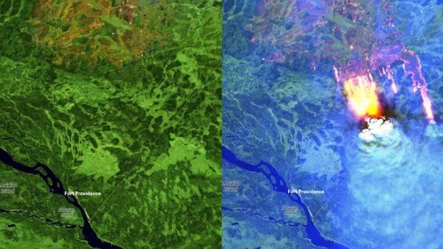 Evacuation of Fort Providence, N.W.T., due to wildfire continues with emergency personnel also ordered out