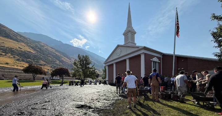 Heavy rainfall leads to mudslide in Provo; crews working to clear impacted areas