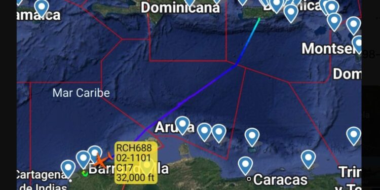 EE.UU. Intensifica Operaciones Militares en el Mar Caribe: Aviones sobrevolando Puerto Rico, Panamá, Colombia, Bahamas y las Antillas