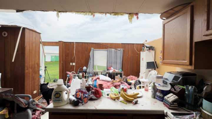 'It was terrifying': Storm rips roof off family home in southeast Nebraska