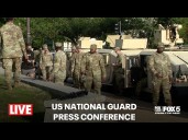 LIVE Press Conference: US National Guard on President Trump's Federal Takeover of DC