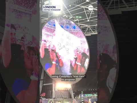 Coldplay’s ‘kiss cam’ redeemed after proposal caught on camera