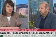 El libertario D’Alessandro mandó al frente a Lule Menem y aseguró que «LLA dejó de luchar contra la corrupción»