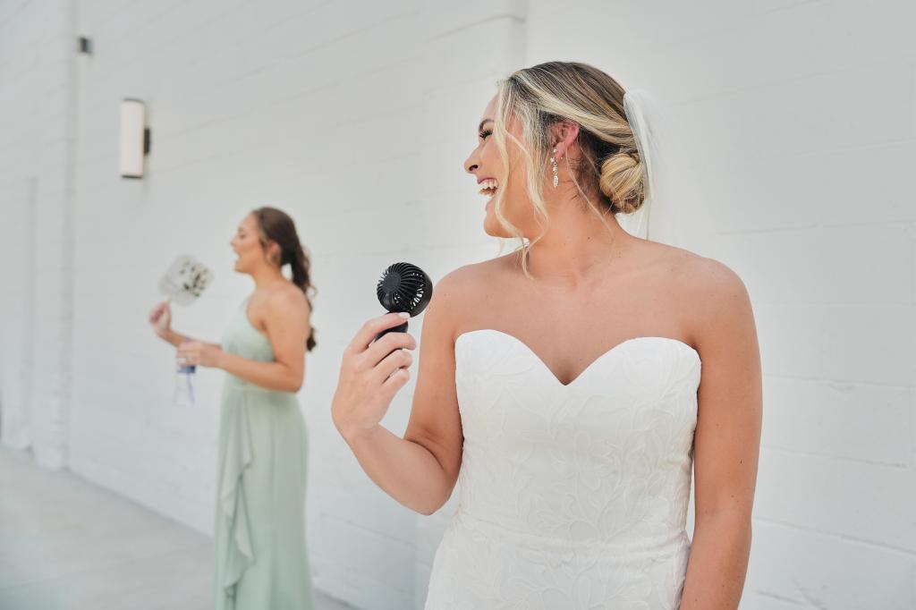 Melting makeup, sweaty tuxes and overheating guests are shifting summer weddings