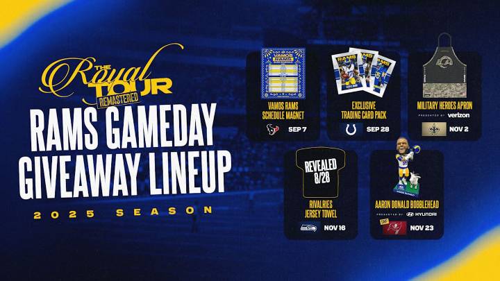 2025 Rams gameday giveaway schedule